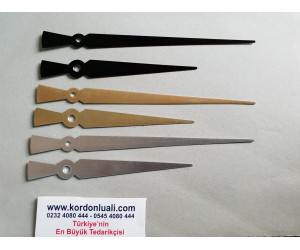 Akrep 13 cm Yelkovan 18 cm Metal Siyah Gümüş Veya Gold