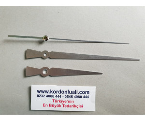 Akrep 10 cm Yelkovan 15 cm Metal Gümüş 100 Adet