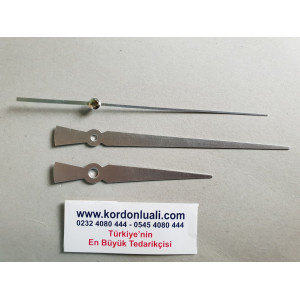 Akrep 10 cm Yelkovan 15 cm Metal Gümüş 100 Adet
