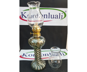 Gaz Lambası Burgulu 40 cm Koyu Füme 1 Koli 12 Ad