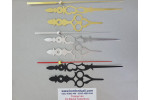 Akrep 11,8 cm Yelkovan 16,4 cm Metal Desenli Gümüş