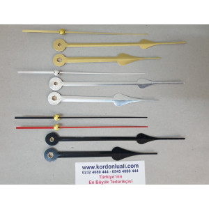 Metal Akrep 13,5 cm Yelkovan 16,7 cm Metal Siyah Gümüş Veya Gold