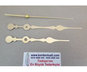 Akrep 13,8 cm Yelkovan 17 cm Metal Gold 100 Adet