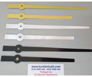 Akrep 17,5 cm Yelkovan 21,8 cm Metal Siyah Gümüş Veya Gold