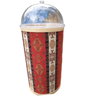 Kuruyemiş Baharat Teşhir Kovası Çap 25 cm Kapaklı