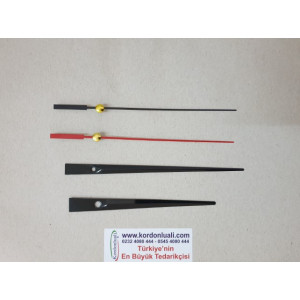 Akrep 12,5 cm Yelkovan 15,5 cm Metal Siyah 100 Adet