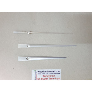 Akrep 12,5 cm Yelkovan 15,5 cm Metal Gümüş 100 Adet