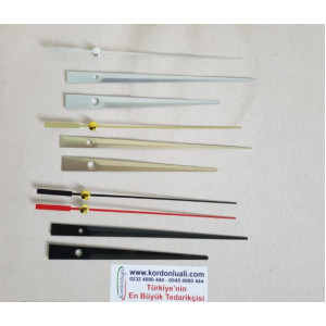 Akrep 12,5 cm Yelkovan 15,5 cm Metal Siyah Gümüş Veya Gold