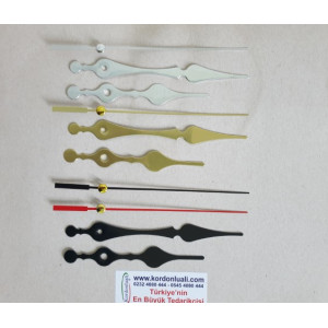 Akrep 11,5 cm Yelkovan 14,5 cm Metal Siyah Gümüş Veya Gold