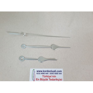 Akrep 9 cm Yelkovan 12 cm Metal Gümüş 100 Adet