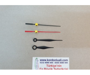 Metal Akrep 4,5 cm Yelkovan 6,3 cm Siyah 100 Adet