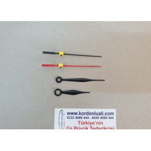 Metal Akrep 4,5 cm Yelkovan 6,3 cm Siyah 100 Adet