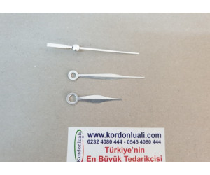 Metal Akrep 4,5 cm Yelkovan 6,3 cm Gümüş 100 Adet