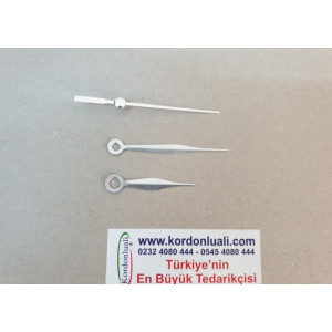 Metal Akrep 4,5 cm Yelkovan 6,3 cm Gümüş 100 Adet