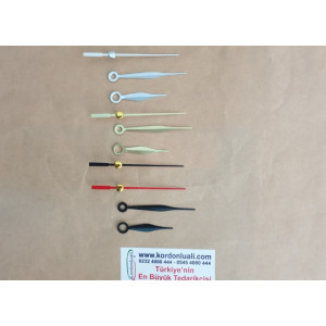 Metal Akrep 4,5 cm Yelkovan 6,3 cm Siyah Gümüş Veya Gold