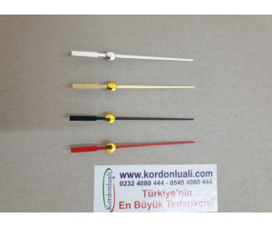 Saat Saniyesi 7,5 cm Metal Siyah Gümüş Veya Gold