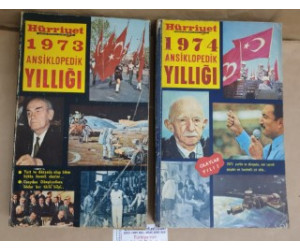 Hürriyet 1973 - 74 - 75 - 76 Ansiklopedik Yıllığı 4 Kitap