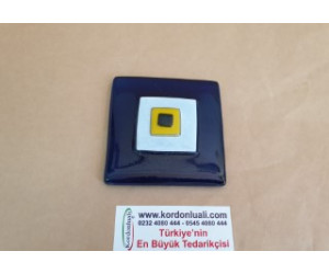 Nazar Boncuk 8 cm  Cam Kare