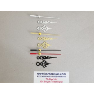 Metal Akrep 3,7 cm Yelkovan 5 cm Siyah Gümüş Veya Gold