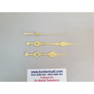 Akrep 9,3 cm Yelkovan 12 cm Metal Gold 100 Adet
