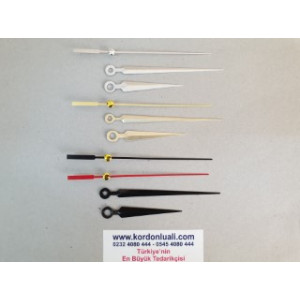 Akrep 6,5 cm Yelkovan 10 cm Metal Siyah Gümüş Veya Gold