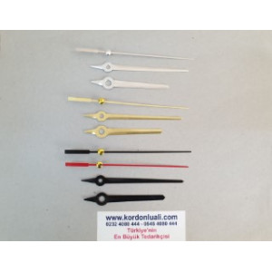 Akrep 7,6 cm Yelkovan 9,8 cm Metal Siyah Gümüş Veya Gold