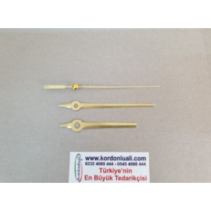 Akrep 7,6 cm Yelkovan 9,8 cm Metal Gold 100 Adet