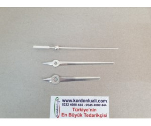 Akrep 7,6 cm Yelkovan 9,8 cm Metal Gümüş 100 Adet