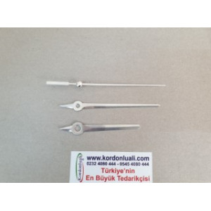 Akrep 7,6 cm Yelkovan 9,8 cm Metal Gümüş 100 Adet