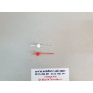 Saat Saniyesi Plastik 5,5 cm Kırmızı Veya Beyaz