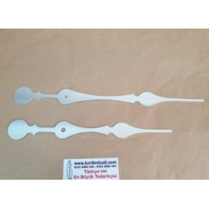 Akrep 23,5 cm Yelkovan 29 cm Metal Gümüş 100 Adet