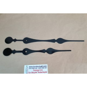 Akrep 23,5 cm Yelkovan 29 cm Metal Siyah 100 Adet