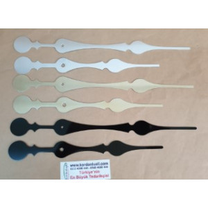 Akrep 23,5 cm Yelkovan 29 cm Metal Siyah Gümüş Veya Gold