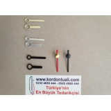 Metal Akrep 2 cm Yelkovan 2,5 cm Siyah Gümüş Veya Gold