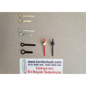 Metal Akrep 2 cm Yelkovan 2,5 cm Siyah Gümüş Veya Gold