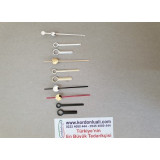 Metal Akrep 2,5 cm Yelkovan 3,5 cm Siyah Gümüş Veya Gold