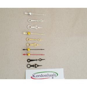 Metal Akrep 3,2 cm Yelkovan 3,9 cm Siyah Gümüş Veya Gold