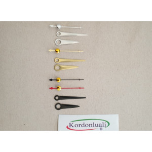 Metal Akrep 3 cm Yelkovan 4 cm Siyah Gümüş Veya Gold