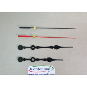 Akrep 10,5 cm Yelkovan 13 cm Metal Siyah 100 Adet