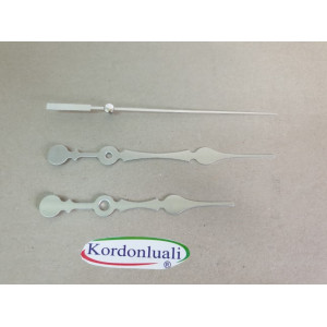 Akrep 10,5 cm Yelkovan 13 cm Metal Gümüş 100 Adet