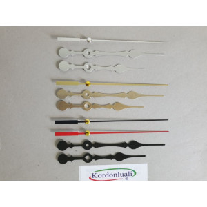 Akrep 10,5 cm Yelkovan 13 cm Metal Siyah Gümüş Veya Gold