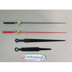 Akrep 8,6 cm Yelkovan 12 cm Metal Siyah 100 Adet