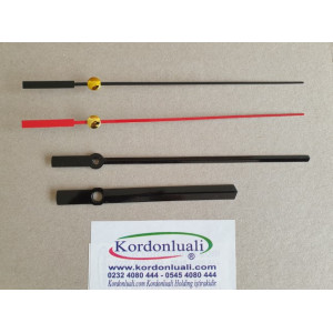 Akrep 10 cm Yelkovan 14,5 cm Metal Siyah 100 Adet