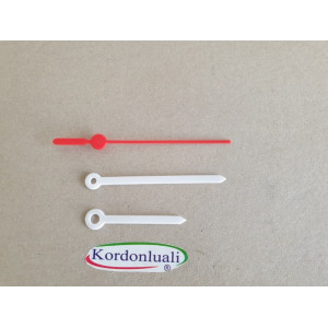 Plastik Akrep 5,7 cm Yelkovan 8 cm Beyaz 100 Adet