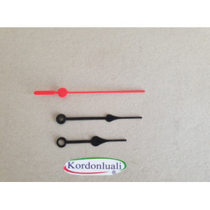 Plastik Akrep 6,4 cm Yelkovan 8 cm Oklu Siyah 100 Adet