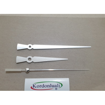 Akrep 10 cm Yelkovan 15 cm Metal Gümüş 100 Adet