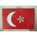 Nazar Boncuğu Bayrak Temalı 34x22 cm Cam Nazar Boncuğu Bayrak Temalı 34x22 cm Cam