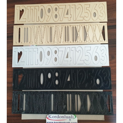 Saat Rakamları Pleksi 4 cm Roma Ve Tam Rakamlı 1 Takım Saat Rakamları Pleksi 4 cm Roma Ve Tam Rakamlı 1 Takım