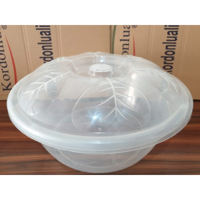 Badya Leğen Yuvarlak 15 lt Şeffaf Kapaklı Badya Leğen Yuvarlak 15 lt Şeffaf Kapaklı