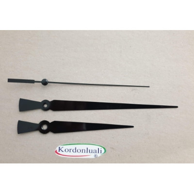 Akrep 13 cm Yelkovan 18 cm Metal Siyah 100 Adet Akrep 13 cm Yelkovan 18 cm Metal Siyah 100 Adet